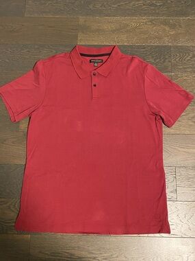 Banana Republic Men's Red Polo Shirt